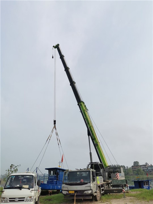 宜州区桥梁建设吊装案例